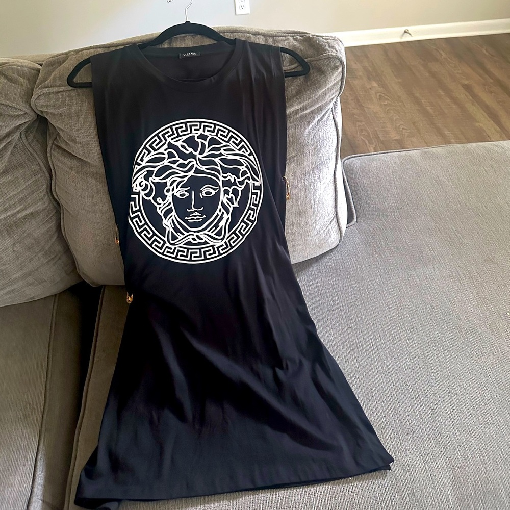 Versace Pin dress size 4 worn once. Excellent condition.